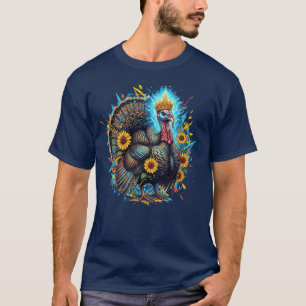 Neon Turkey King Thankpropand T-Shirt