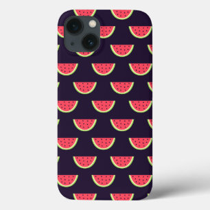 Neon Watermelon sobre o padrão roxo