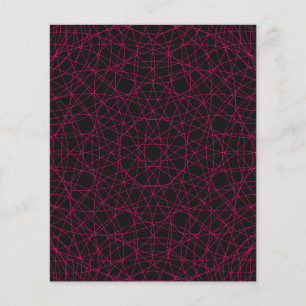 Neon Web Pattern Modern Flyer - Personalizável