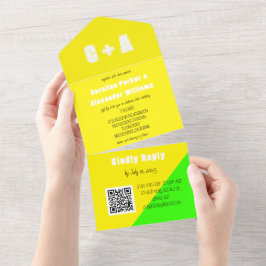 Neon Yellow Green Retro Modern Bold Elegant