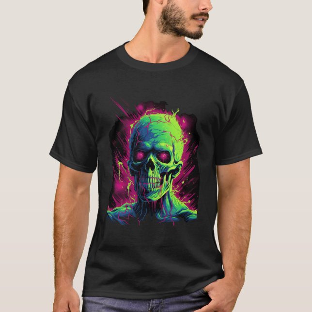 Neon Zombie Monster T-Shirt (Frente)