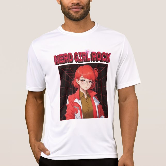 Nerd Rock Girl T-Shirt (Frente)