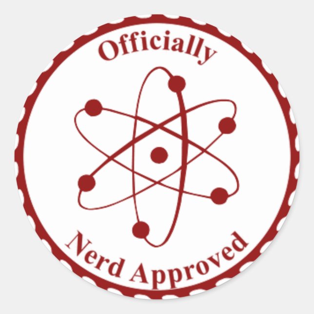 Nerd Selo do Adesivo de Homologação (Frente)