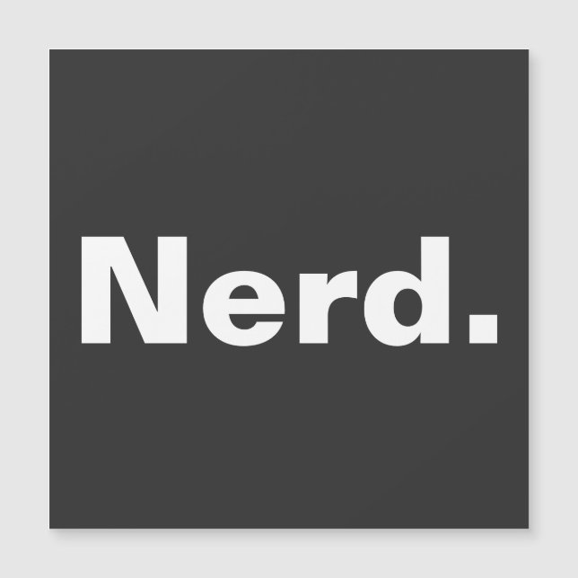 Nerd uma palavra texto branco minimalismo design e (Frente)
