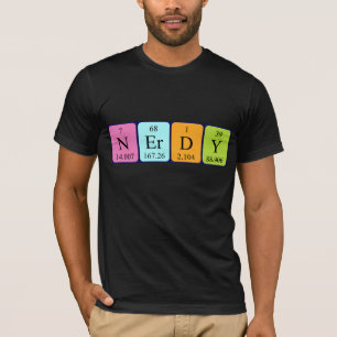 Nerdy, camisa periódica de mesa