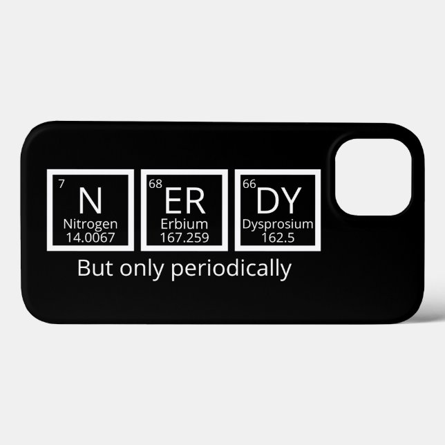 Nerdy Mas Apenas Periodicamente Humor Mesa Periódi (Verso (horizontal))