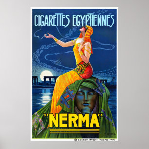 Nerma France Vintage Advertising Poster Restaurado