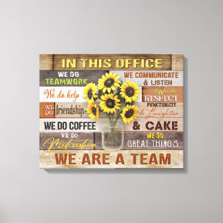 Neste Decor de Parede de Canvas do Office