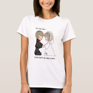 Neste dia t-shirt de casamento