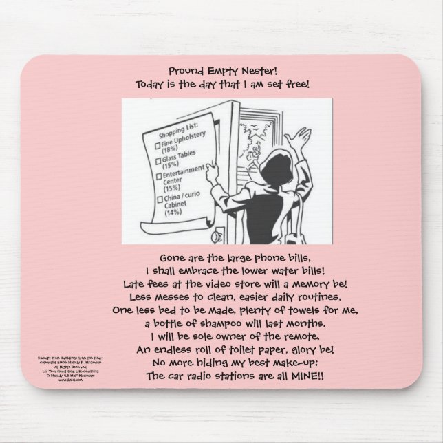Nester vazio orgulhoso Mousepad (Frente)