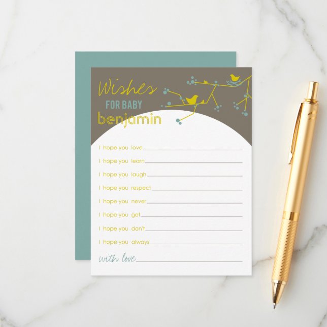 Nesting Bird Family Deseja Um Cartão De Jogo De Be (Frente/Verso In Situ)