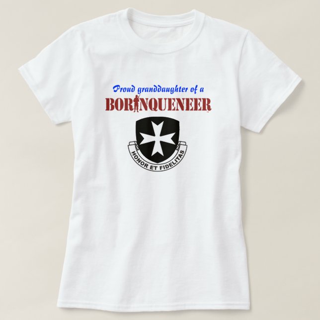 Neta - t-shirt de Borinqueneer (Frente do Design)