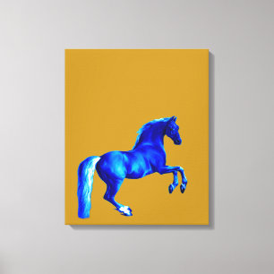 Neto do Godolphin Arabian Blu Canvas Print