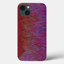 "Neural Firestorm" Abstrato" Red Purple
