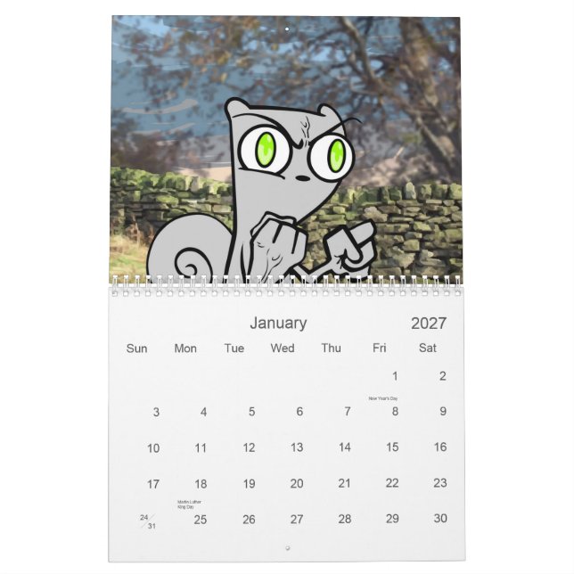 Neuròtico seu calendário 2013 (Jan 2027)