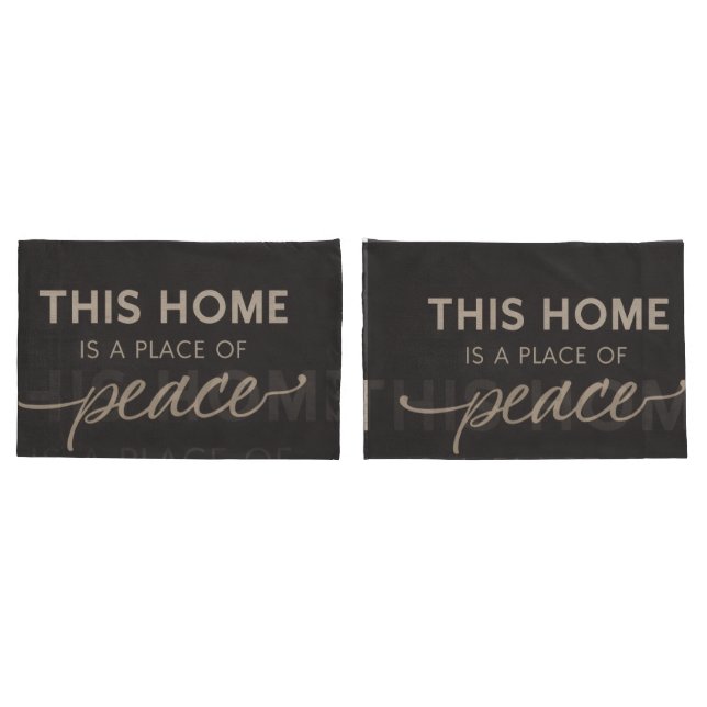 Neutral Affirmation Pillowcase | Modern Calm Home  (Verso - conjunto)