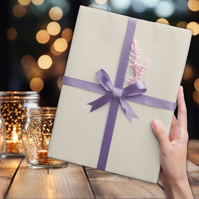 Neutral Elegante Ivory White - Papel de embrulho (Criador carregado)