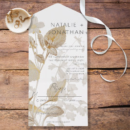 Neutral Tan Wildflower Janto moderno