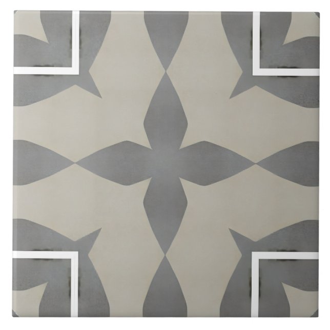 Neutro, bege, cinza, azulejos marroquinos (Frente)