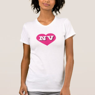 Nevada Hot Pink Heart - Big Love T-Shirt