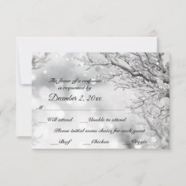 Neve e gelo cinzentos RSVP + Menu