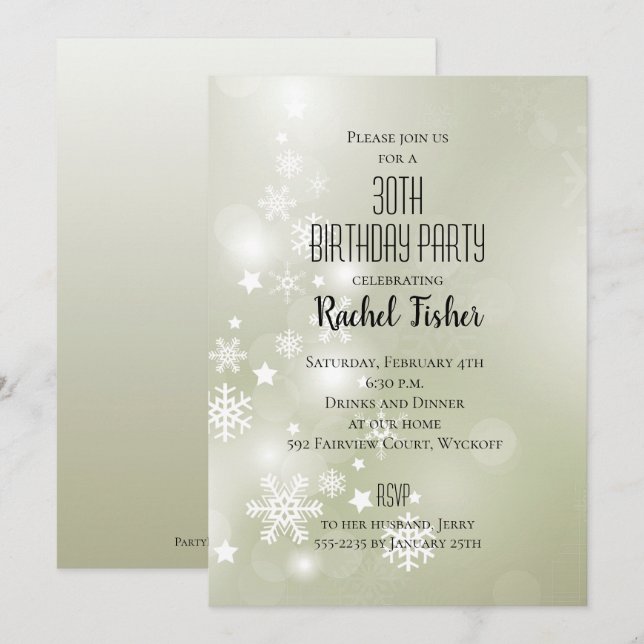 Neve em Sage Elegante Abstrato Watercolor (Frente/Verso)