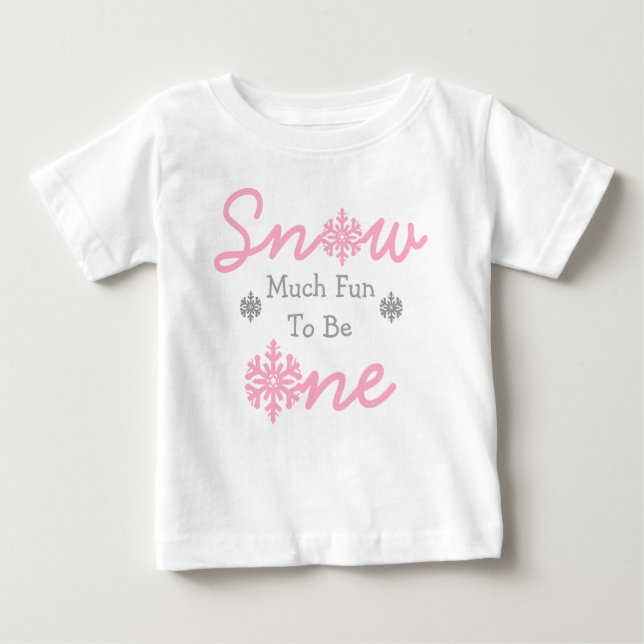 Neve Muito Divertida Para Ser Uma Camiseta De Bebê (Frente)