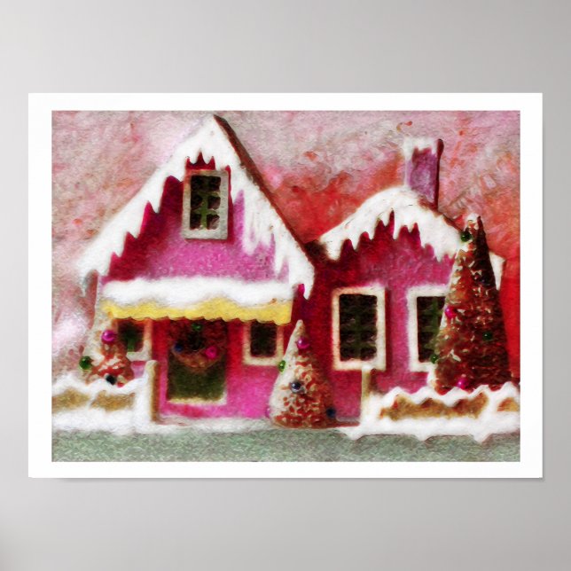 Neve Natal ~ Impressão Poster Estilo Moderno (Frente)