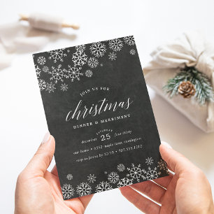Neve para dentro Convite para Jantas de Natal