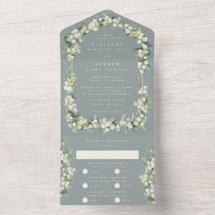 Neve verde Seafoam + Eucalipto Casamento