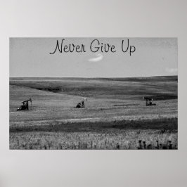 Never Give Up motivational poster
