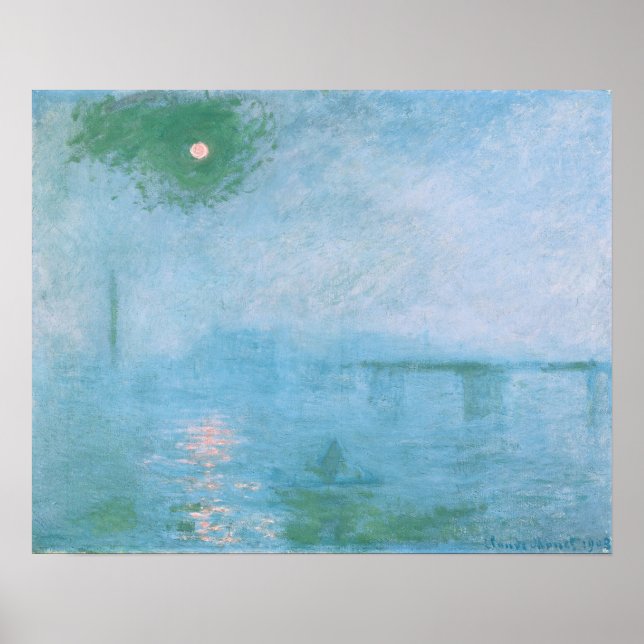Nevoeiro na Poster do Tamisa (por Claude Monet) (Frente)