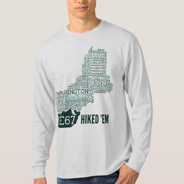 New England 67 - Camisa De Capa Longa Com Caminho (Frente)
