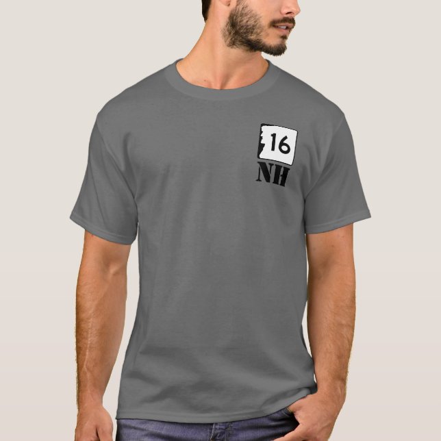 New Hampshire Route 16 T-Shirt (Frente)