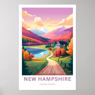New Hampshire United States Poster de viagens