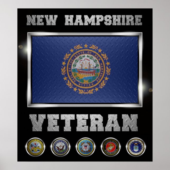 New Hampshire Veteran poster (Frente)