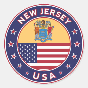 New Jersey, adesivo de Nova Jersey, capa de telefo