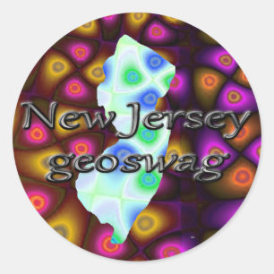 New-jersey Geocaching fornece etiquetas Geoswag