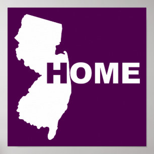 New Jersey Home Longe Do Sinal De Poster