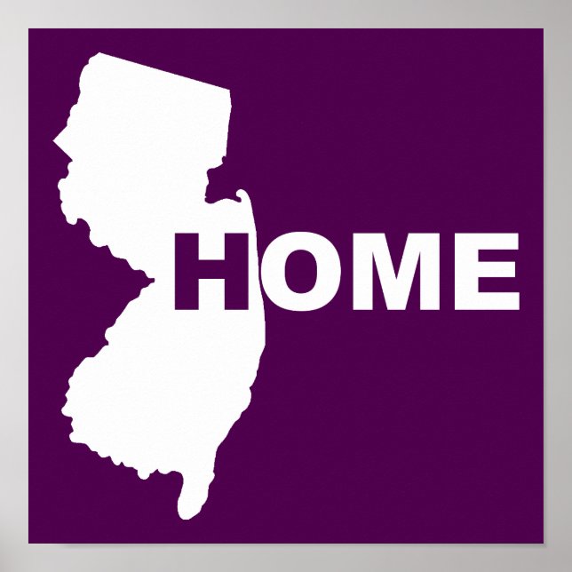 New Jersey Home Longe Do Sinal De Poster (Frente)