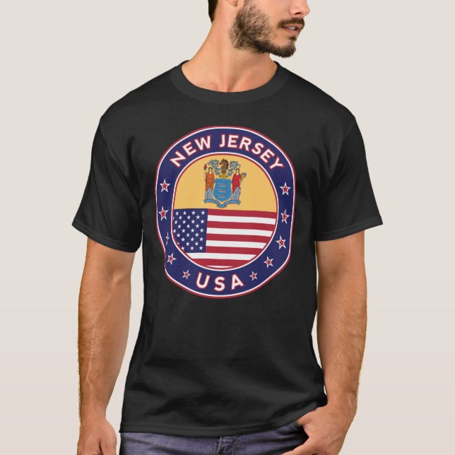 New Jersey, t-shirt de Nova Jersey, (Frente)