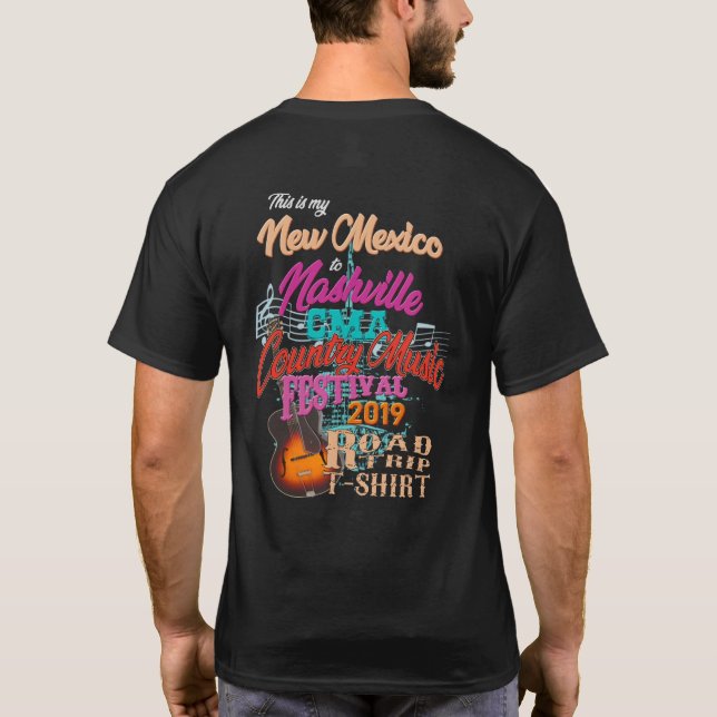 New mexico aos t-shirt do Fest da música de (Verso)
