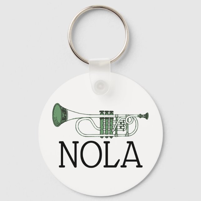New Orleans Jazz Trumpet Chaveiro (Frente)