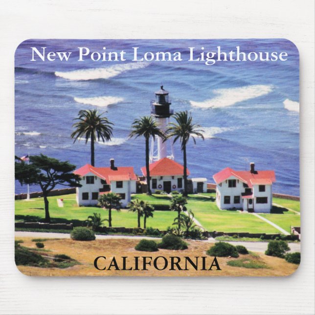 New Point Loma Lighthouse, Califórnia Mousepad (Frente)