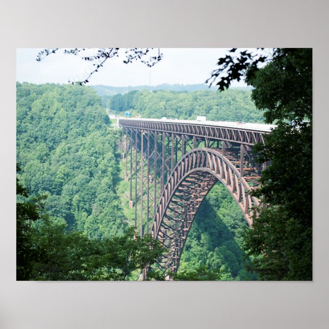 New River Gorge Bridge, West Virginia Impressão (Frente)