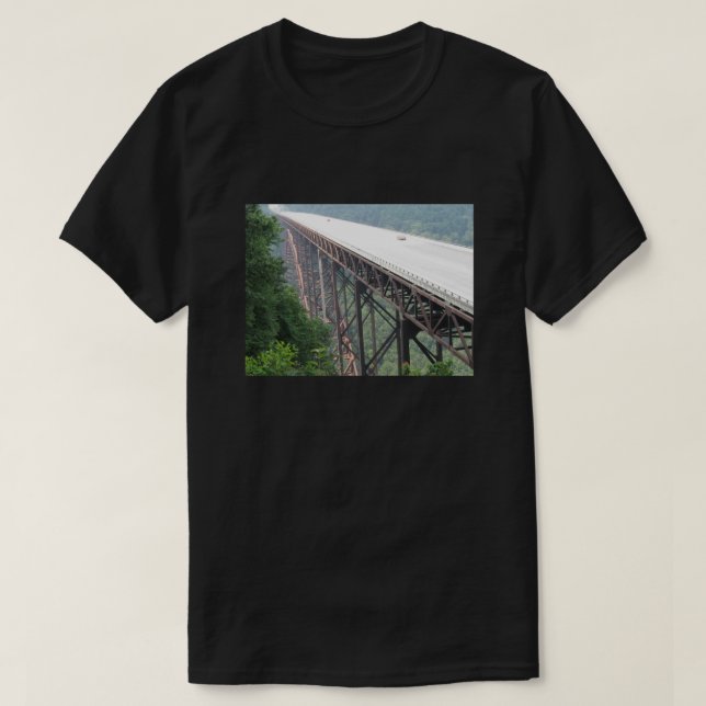 New River Gorge Bridge, West Virginia, T-shirt (Frente do Design)
