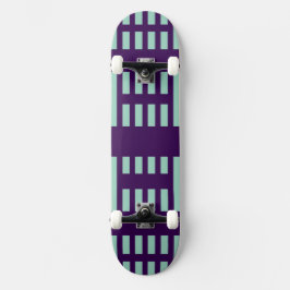 New Stylish Skateboard with Modern Stripe Pattern