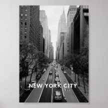New York City Poster als Wanddeko in schwarz-weiß