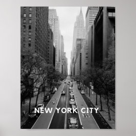 New York City Poster Wallart black-white Streetart