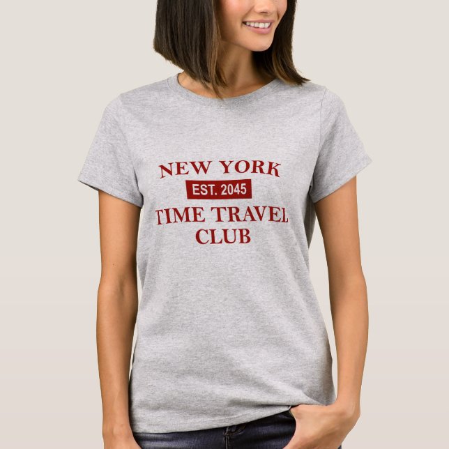 New York Time Travel Club Women's T-shirt (Frente)